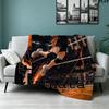 Haikyu Anime Print Flannel Blanket High Quality Warm Comfortable Cover for All Seasons Perfect for Gifts Home Decor