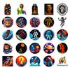 50 New Planet Rocket Astronaut Space Decoration Stickers Personalized Creative DIY Waterproof Stickers