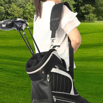 Golf Arabası Çantası Askıları Ayarlanabilir Golf Çantası Dolgulu Omuz Askısı Yedek İki Metal Kancalı Golf Çantası Askısı