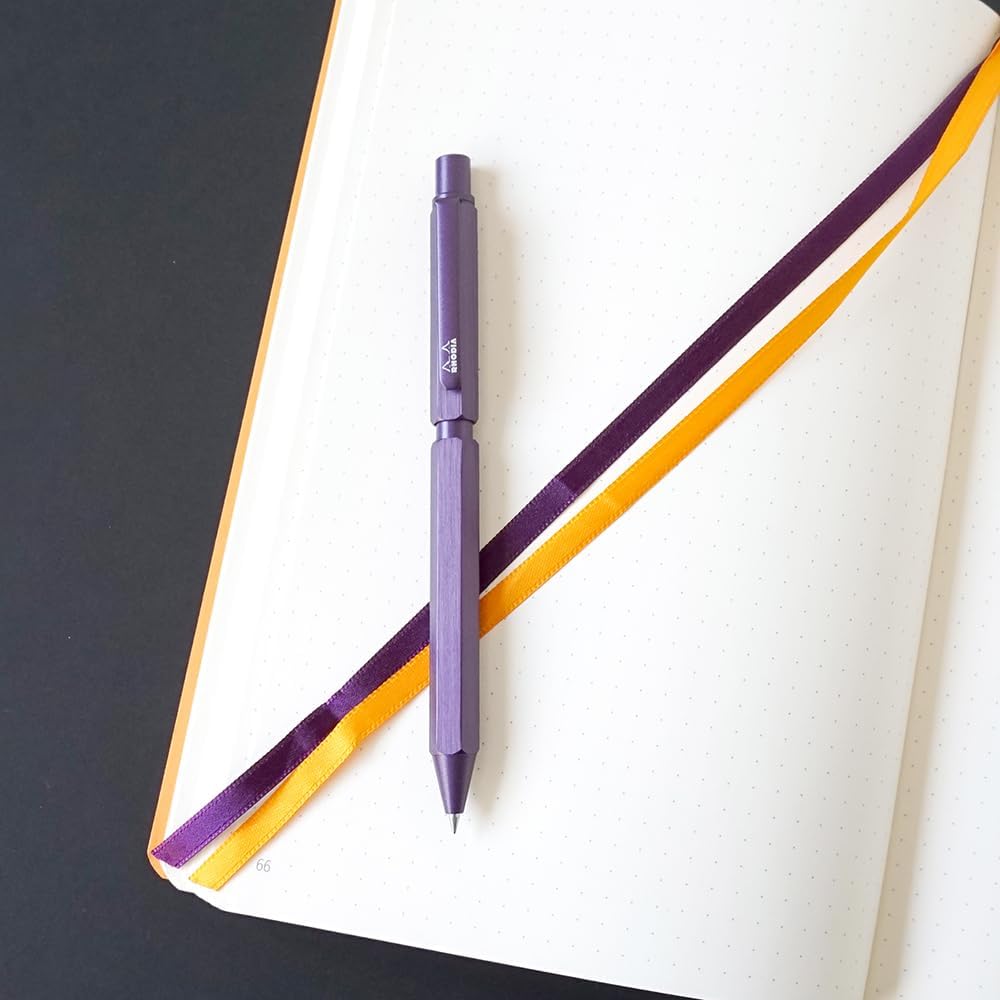 Rhodia Limited Color Script Multi Pen Aubergine Ballpoint 0.5mm 2 Colors  Black 