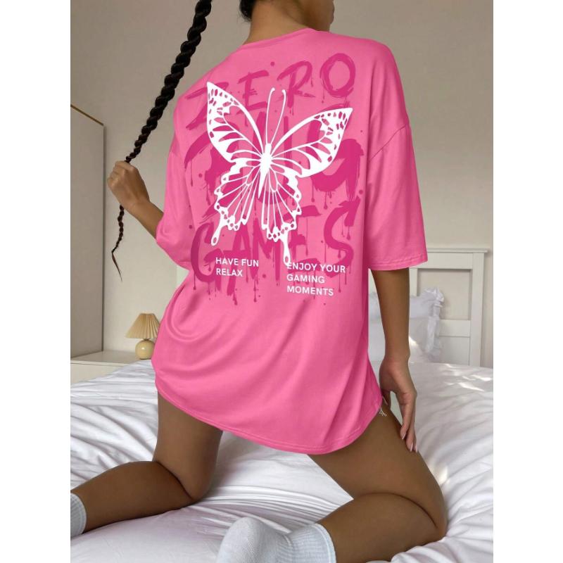 

Футболка с круглым вырезом и принтом в виде графических и букв, женская, хлопковая, больших размеров, футболки в стиле хип-хоп, дышащая, уличная, мягкая, повседневная, с коротким рукавом M