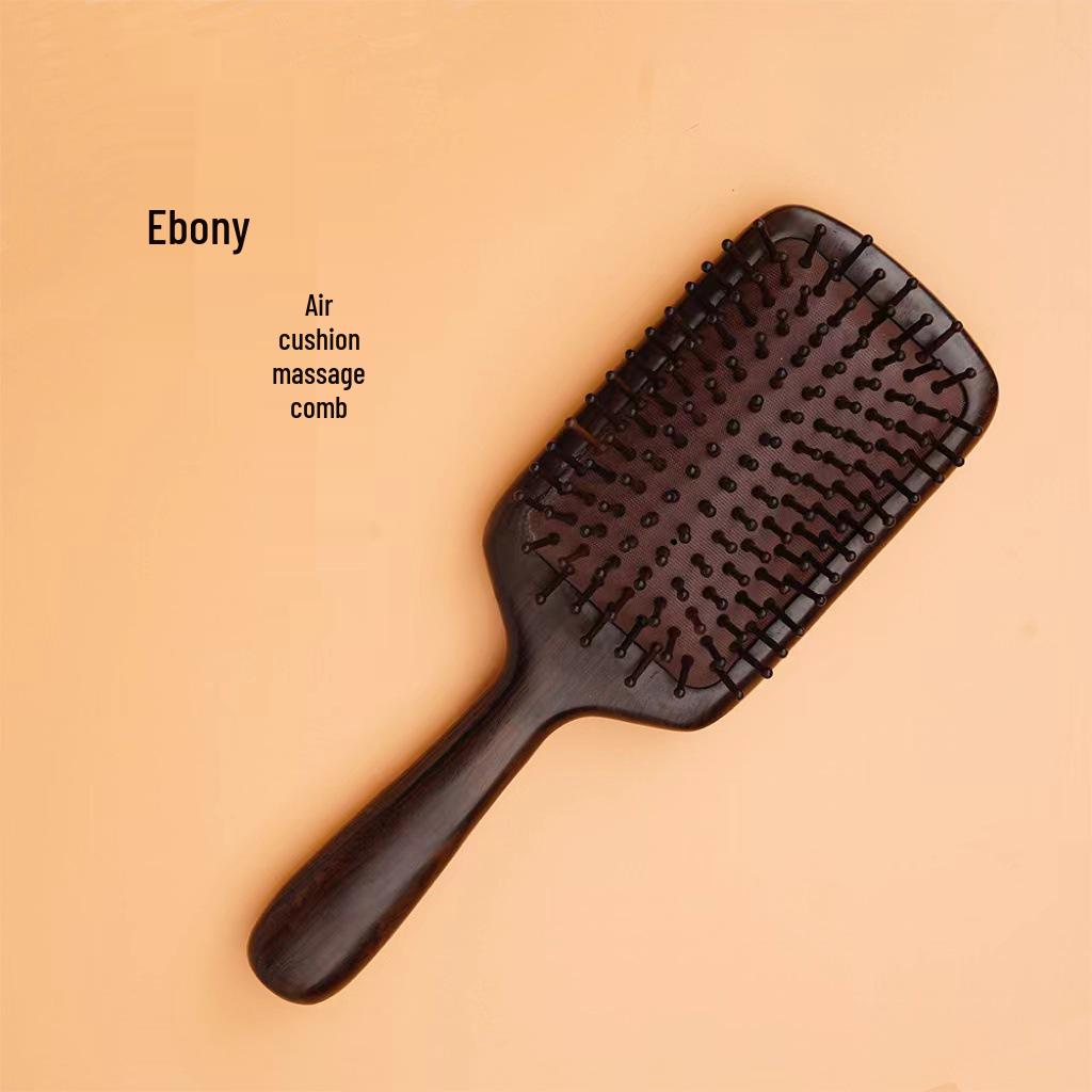 

Большая подушечная щетка из черного дерева: Женская массажная и разглаживающая расческа