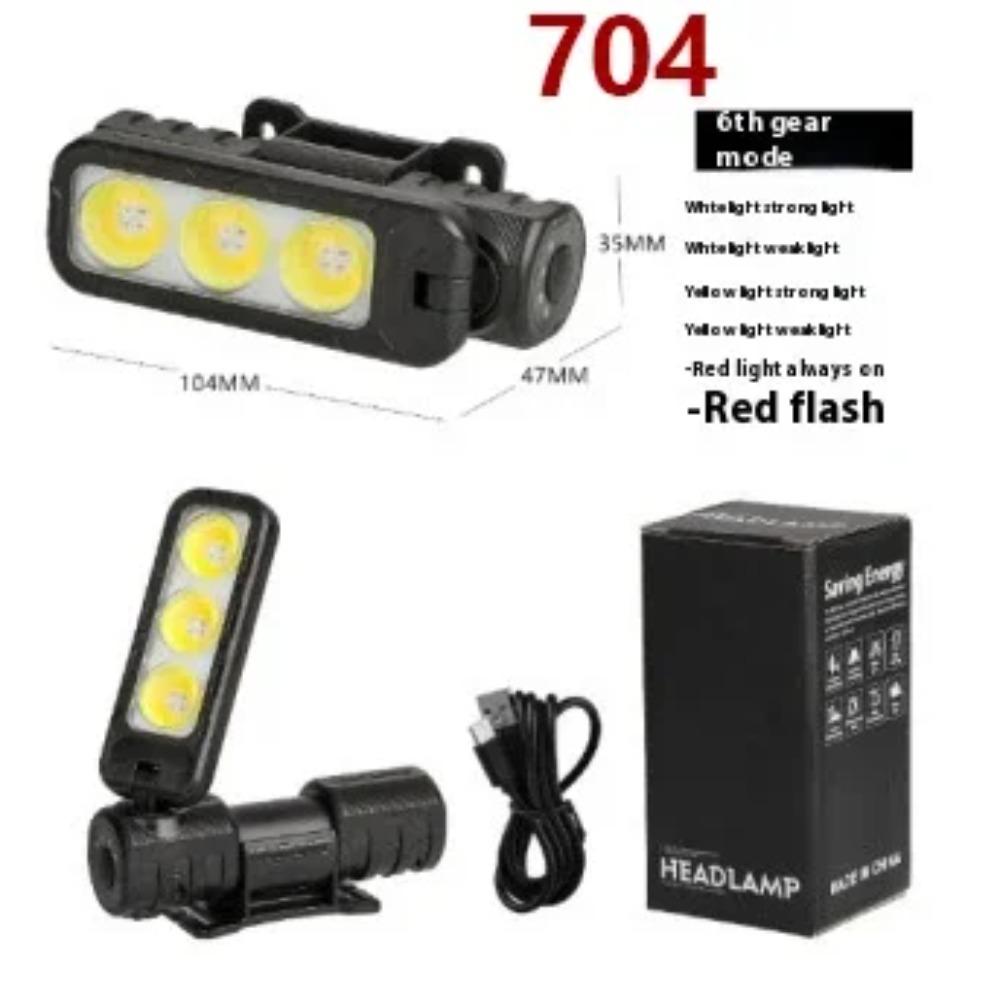 USB Rechargeable Headlamp Portable Flashlight COB LED Work Light  Rotatable Magnetic and Waterproof Lamp for Car Repair