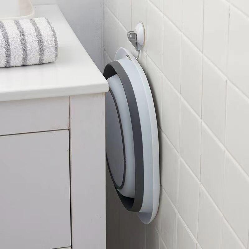 Portable Foldable Washbasin: Collapsible Basin for Dorm, Travel, Home Storage, and Foot Bath.