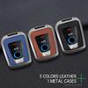 Aleación de Zinc Cuero Coche Llave Inteligente Remota Estuche Cubierta para BMW I3 I8 Serie Carcasa Protectora Fob Bolsa para Llaves de Interior de Coche Accesorios