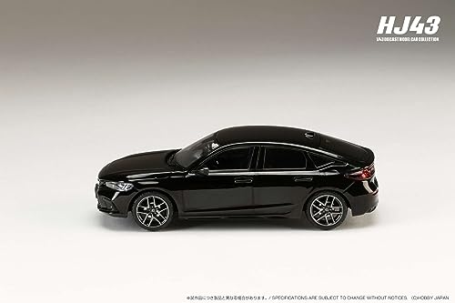 HobbyJAPAN HJ43 Maßstab 1/43 Honda Civic (FL4) und:HEV Crystal Black Pearl Lackiertes Modell