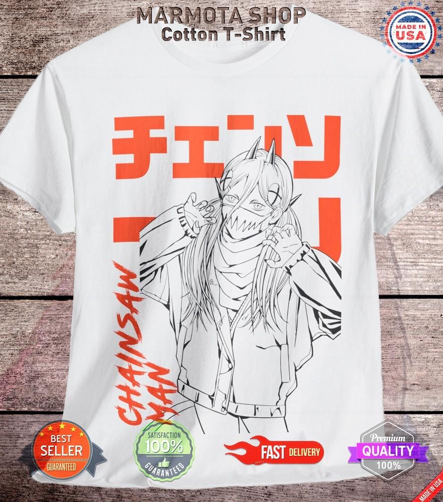 

Футболка Power Waifu Ecchi Футболка Аниме Человек-бензопила Сексуальная Макима Кавайный Дьявол L