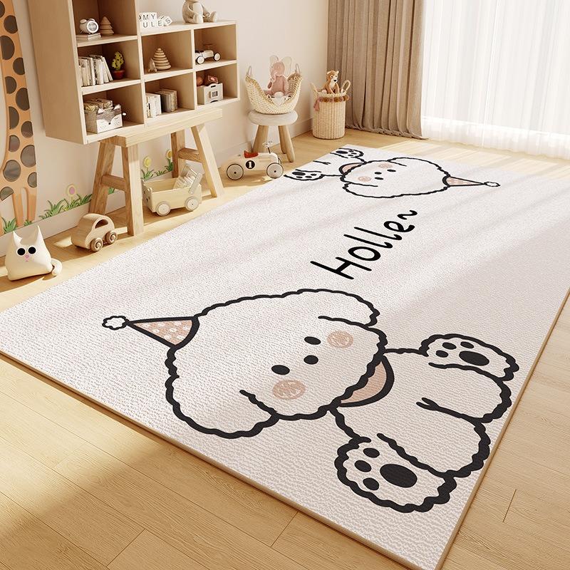 Cute Animal Pig Patterns Carpet Children's Bedroom Crawl Soft Mat Non Slip Sofa Floor Large Area Decor Rug Home Indoor Doormats