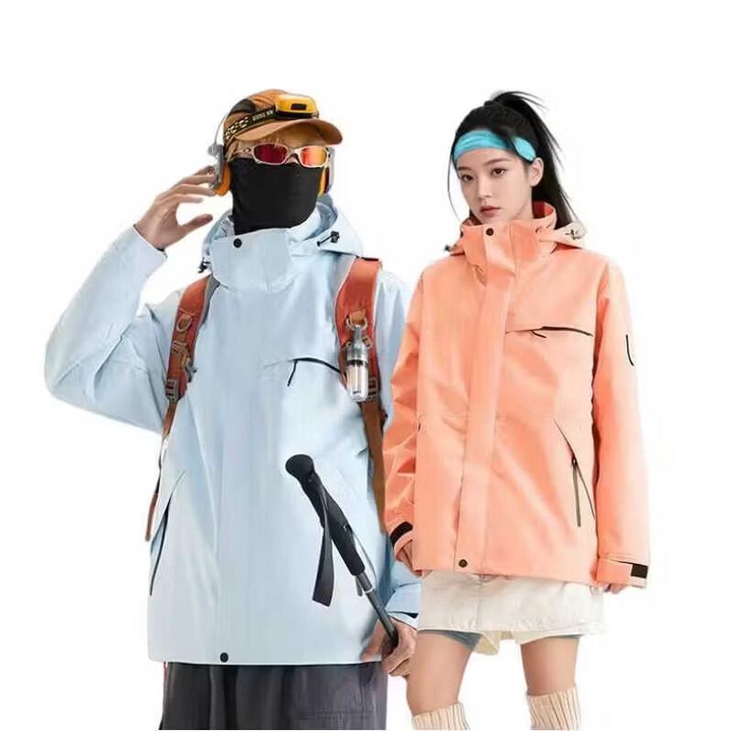 EILEIE269 Unisex 3-in-1 Windproof Insulated Outdoor Jacket