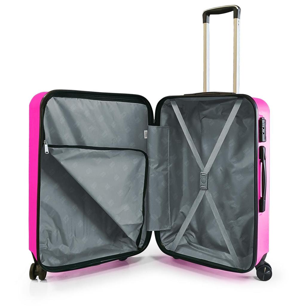 coral high Maleta pequeña ABS rosa 16416