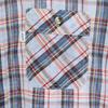 Levi's 70s vintage Check Pattern Long sleeve shirt L blue Men's Used