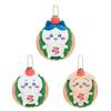 Lion Dance Retro Style Series Bear 10Cm Pendant Keychain Soft Animal Great Gift Plush Doll Figure