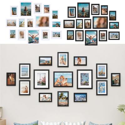 Picture Frames Set 15 Pack for Home Wall Decor For Family Gallery Collage Frames with Pre Installed Stands and Hooks