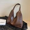 Mode-Design Leder Umhängetasche für Frauen 2024 Neigen Weibliche Einfache Große Unterarm Hobo Bag Handtaschen und Geldbörsen