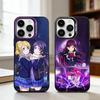 Love L-Live Anime Phone Case For iPhone17 16 15 14 13 12 Pro Max Grey Black Matte Laser Metallic Aurora Funda