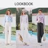 Xiangying Women's Tencel Cotton High-Waist Straight-Leg Pants