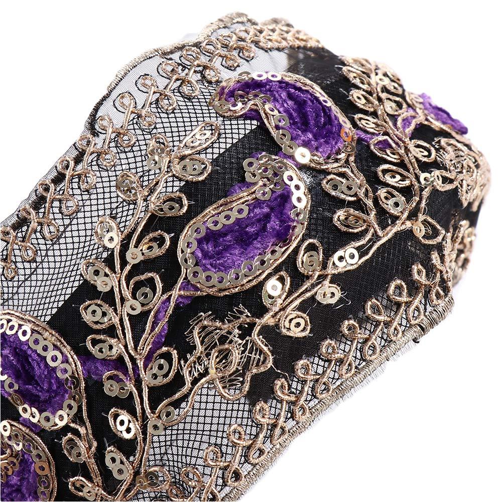 Sweet Cloth with Tooth Lace Embroidered Headband Korean Style Headband Female Hair Hoop Headdress