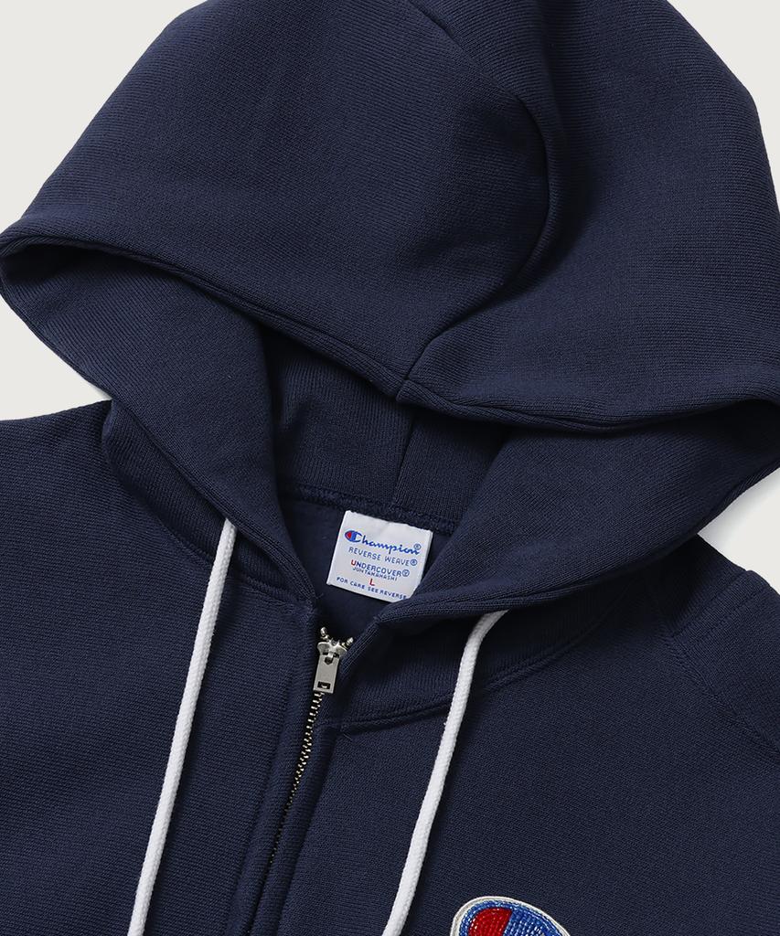 Champion X Undercover Reverse Weave Structured Zip-Up Hoodie Dark Navy