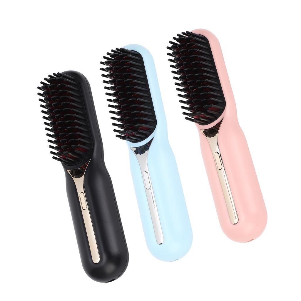 Hair Straightener Brush Negative Ion Curling Straightening Ion Dual Use Electric Hair Styling Comb F