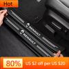2026 Hot For Renault Interior Stickers 1/4/5Pcs Car Door Sill Scuff Plate Decor Carbon Fiber Stickers For Renault Megane 2 3 4 T
