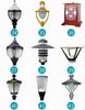 Rust-Proof 3m Courtyard Light Pole: Modern Landscape Street Light for Parks, Villas, Communities, and Households.
