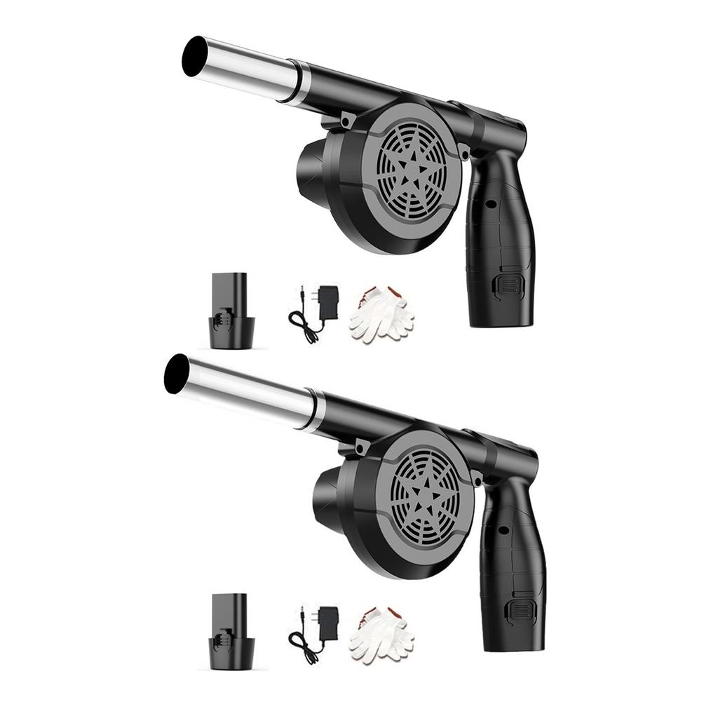 Handheld Wireless Electric Air Duster For PC Keyboard BBQ Metal Smelting Car Camping Outdoor Cooking Rechargeable Blower