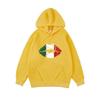 Mexico Flag Color Lip Printing Hoodies Womens Casual Pocket Hoody Winter Sweatshirts Basics Sporty Woman Clothes