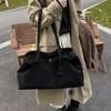Large-capacity flannel tote bag women's autumn and winter new high-end versatile shoulder bag handbag niche design