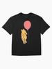 Winnie the Pooh Winnie the Pooh Pattern with Red and Blue Balloons Oversized T-Shirt