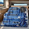 Mom'S Love Appreciation Blanket Warmthful Decor Great For Sofa Couch Office Bed Picnics Four Seasons Multipurpose Digital Print Birthday Christmas
