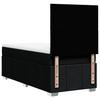 Box Spring Bed with Mattress Black 90 x 190 cm Fabric