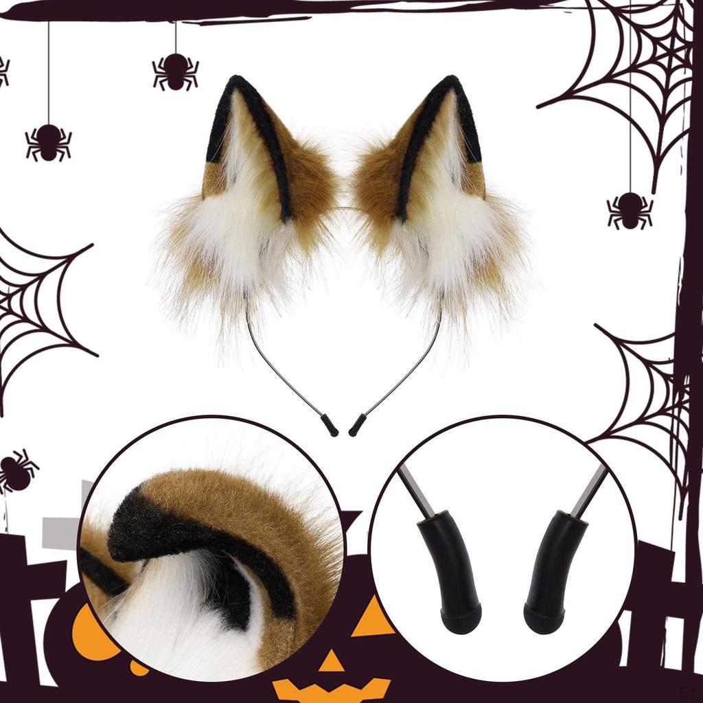 Ears Headband Adorable Gift Cosplay Accessory for Animal Themed Parties Prom
