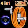 4 In 1 120W USB Type C To Type C IOS Cable 3 IN 1 PD 100W Fast Charging Data Cable for iPhone 11 12 13 14 15 Pro Max Samsung S24