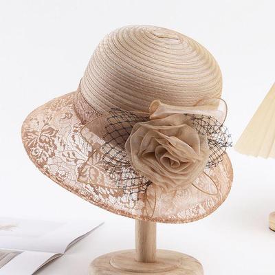 Elegant Summer Sun Hats UV Protection French Style Travel Beach Hats For Women Solid Color Bucket Hat