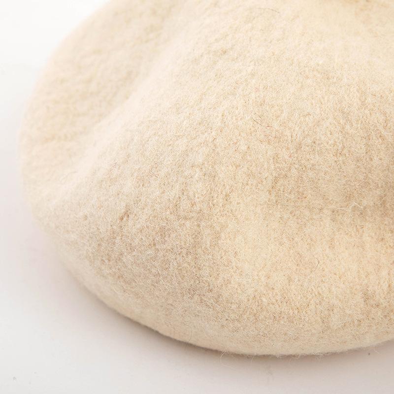 Female Handmade Diy Beret Female Hat Autumn Woolen Painter Hat Warm And Thick Newsboy Hat Outdoor Hiking Hat