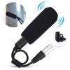 Condenser Microphone Stereo Camera Mic Video Recording Black Unidirectional Anti Interference(Black
