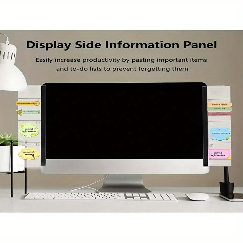 2pcs Computer Monitor Memo Board: Perfect Office Accessories for Women & Men - Home Office Decor & Desktop Message Holder