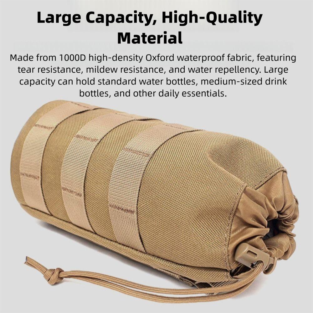 Drawstring Camouflage Kettle Carrier Adjustable Bottle Bag Sports Water Bottles Pouch  Outdoor