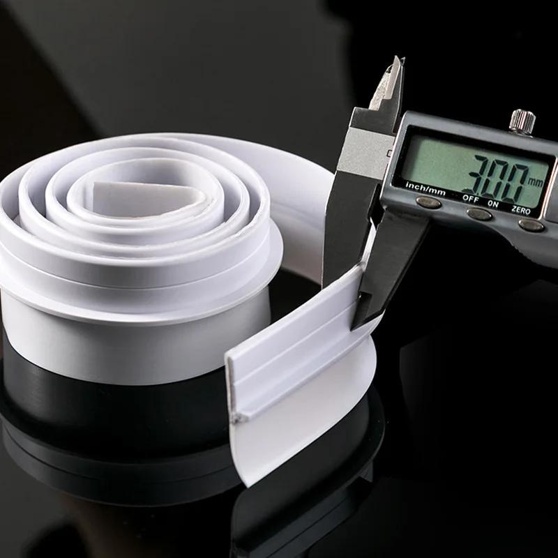 90x4cm Door Sealing Strips Plastic Waterproof Self-Adhesive Solid Color Door Bottom Seal for Soundproof Insect and Windproof