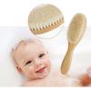 ZHILY Baby Hair Brush (Goat Hair) & Comb Set. A Soft Brush for Soft Hair. Gentle On the Scalp. Handle Hairbrush for Smooth, Manageable Hair. A Perfect