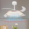 Ultra-Thin Full Spectrum Ceiling Fan Light with Silent Variable Frequency for High-End Home and Restaurant