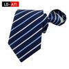Ruifeng Men's 8cm Elastic Tie - Easy Pull, Formal Wedding or Business Wear