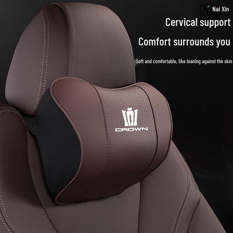 Crown Land Cruiser Headrest & Lumbar Cushion for 12th-14th Gen Toyota Crown/Vellfire Neck Pillow