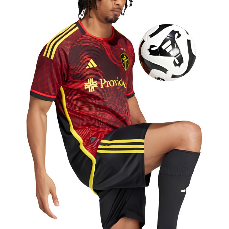 Adidas Seattle Sounders FC 23/24 Away Authentic Jersey Red Men Streetwear IS4892