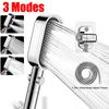 3 Modes Powerful Shower Head Anti-clogging and Easy To Clean Anti Anti-limescale Shower Head Handheld Flexible Bath Shower Head