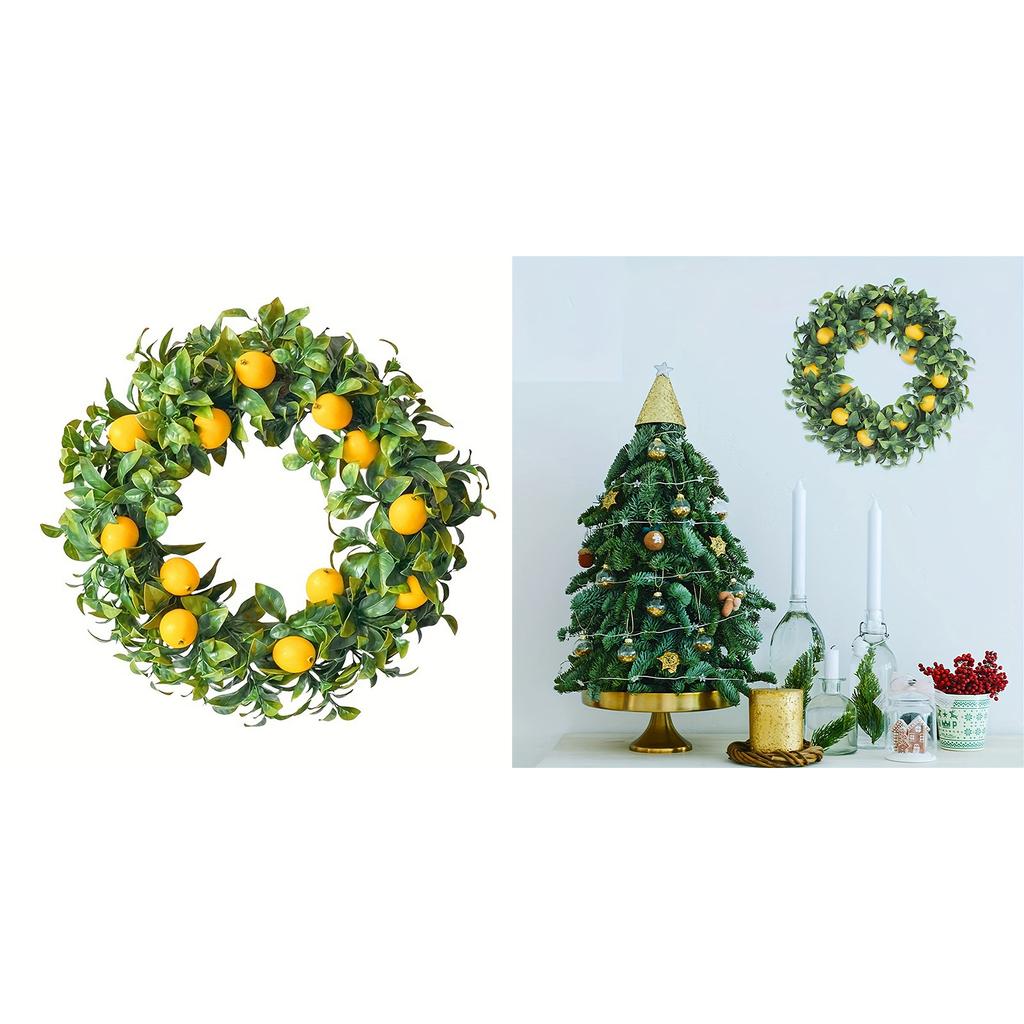 Künstlicher Zitronenkranz für die Haustür Künstlicher Frühlingskranz für die Haustür Bauernhäuser Außendekorationen Hochzeitsdekorationen