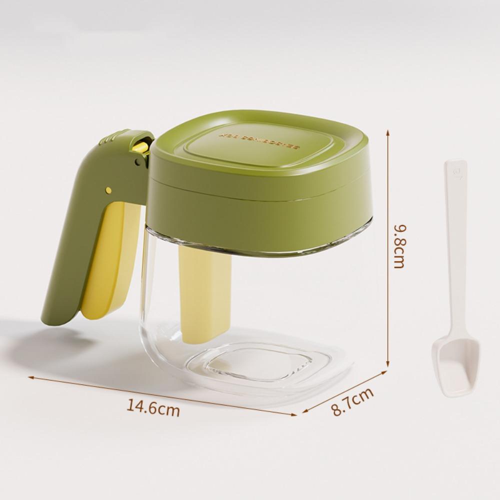 New Glass Plastic Glass Seasoning Bottles Transparent Seasoning Display Spice Containers Pepper Bottle Kitchen Supplies зелёный