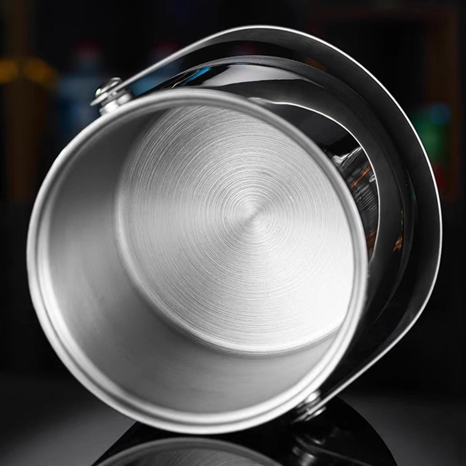 

Ice Bucket Barrel Double Layer Beer Drink Tub for Bar Cocktails Home Party Event Steel handle