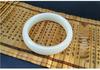 Women's Xinjiang Hotan White Jade Flat Bracelet - Natural Mutton Fat Concubine Jade