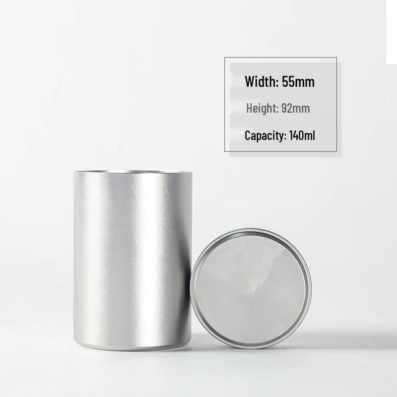Pure Aluminum Alloy Mini Portable Tea Caddy